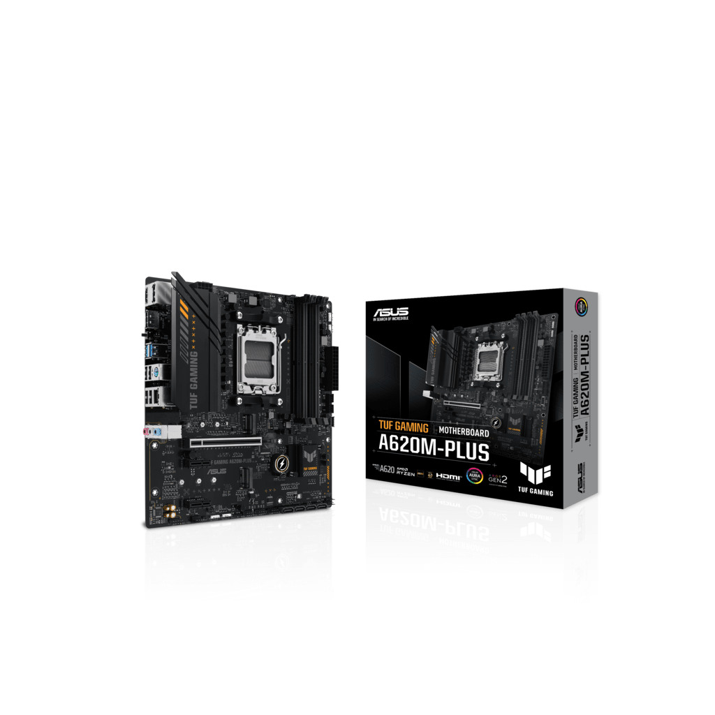 ASUS MB TUF A620M-PLUSAMD A620, AM5, micro ATXPCIe 4.0, 2x DP, HDMI, 4xDDR5, 2x M.2