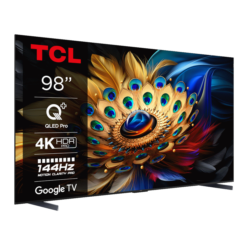 TCL 98"C655 4K QLED TVGoogle TV; QLED pro; 144HZMotion clarity pro; HDMI 2.1; 2.1 ONKYO