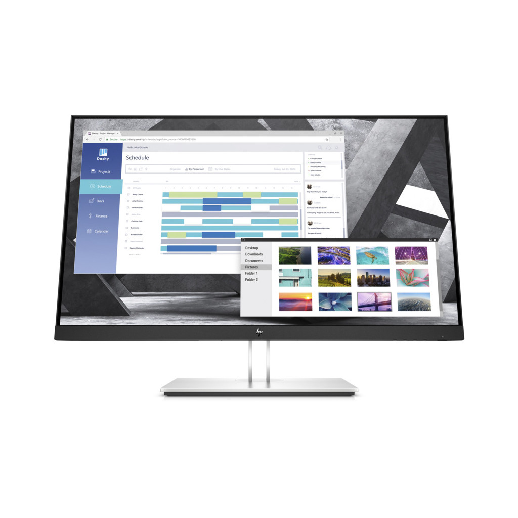 HP 27" monitor E27q  QHD27",QHD,IPS,5ms,250cd,VGA,HDMI,DP,4x USB 3.1, Height,Swivel,Pivot