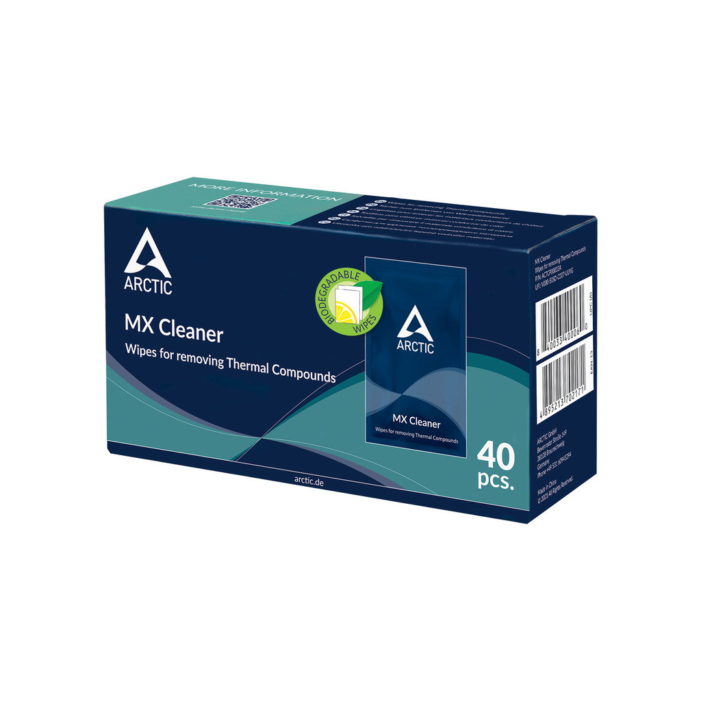 Arctic MX Cleanerwipes for removing thermalcompounds (40 pieces) - Image 2