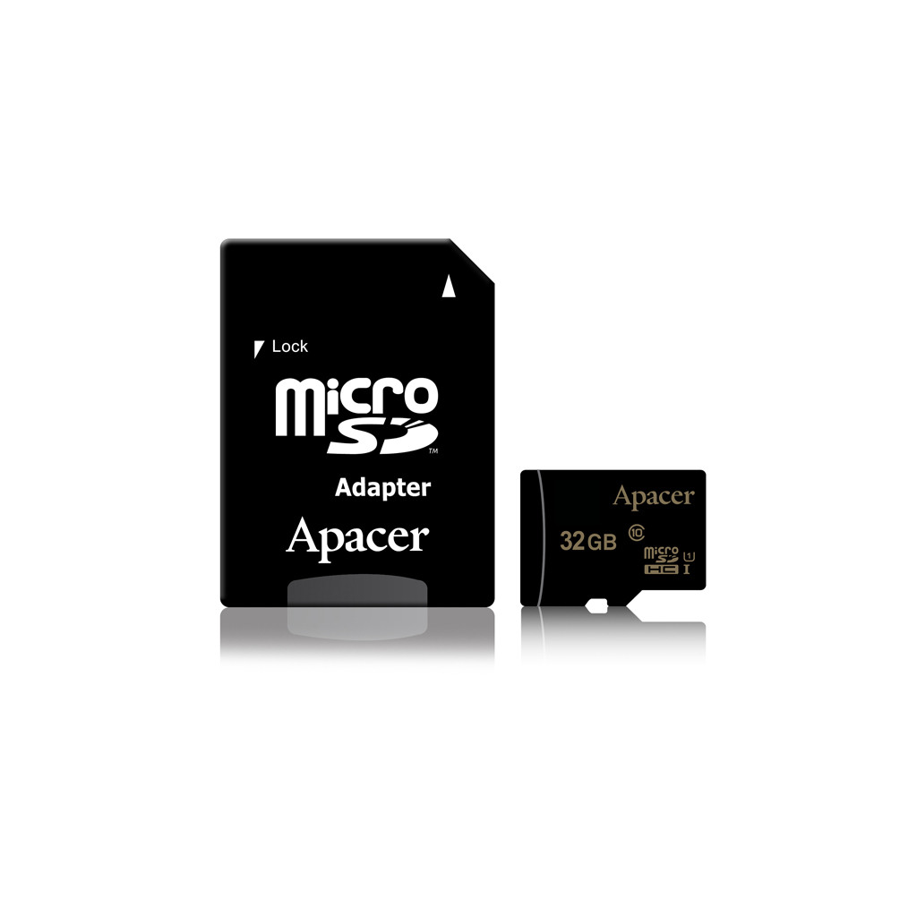 APACER microSD 32GB Class 10SD adapter,Retail Pack