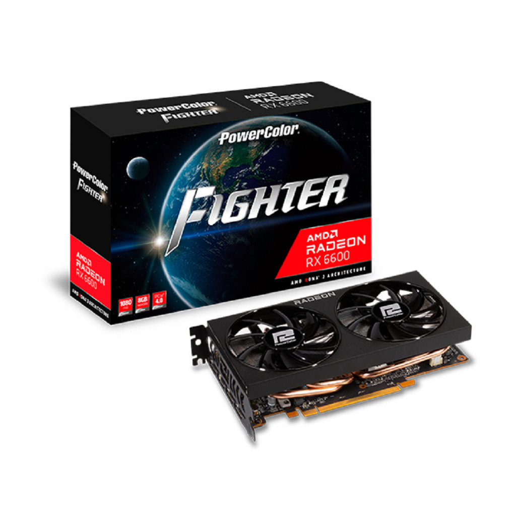 POWER COLOR AXRX6600 8GBD6-3DHFighter AMD Radeon RX66008GB GDDR6 128bit;HDMI,3xDP