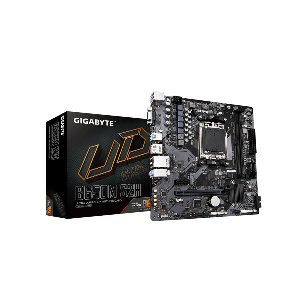 Gigabyte MB B650M S2HG10AM5; 2xDDR5; 1xM.2, 4xSATA;12xUSB; 2xDP, 1xHDMI; mATX;