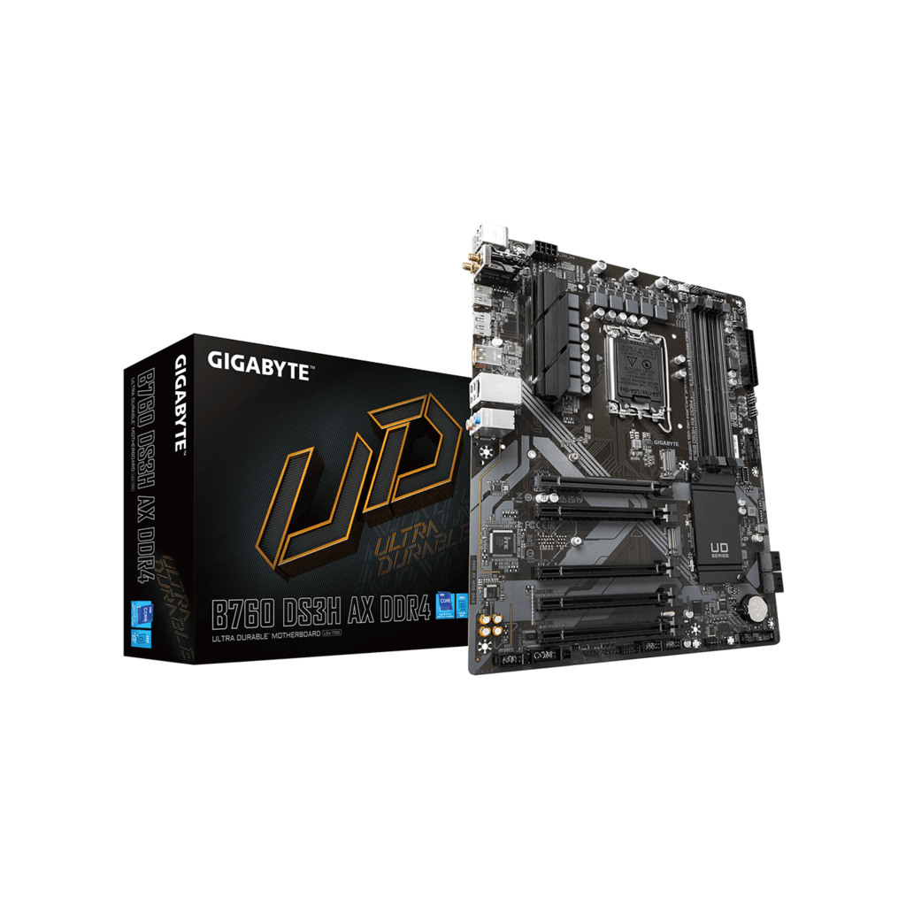 Gigabyte MB B760 DS3H AX DDR4LGA1700; 4xDDR4; 2xM.2, 4xSATA6xUSB; HDMI, DP; WIFI; ATX