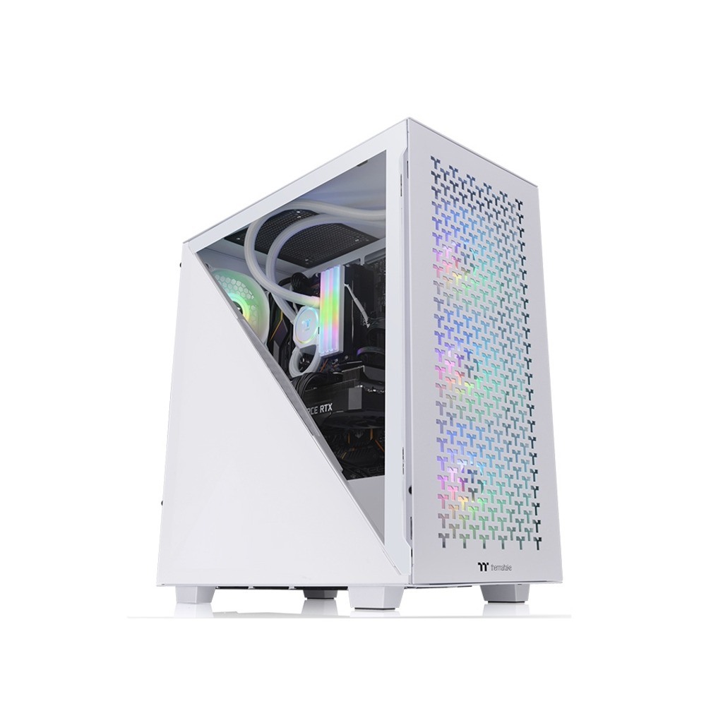 Thermaltake Divider 300 Snow Mid tower, tempered glass, 2x 120mm Standard fan, bijela boja