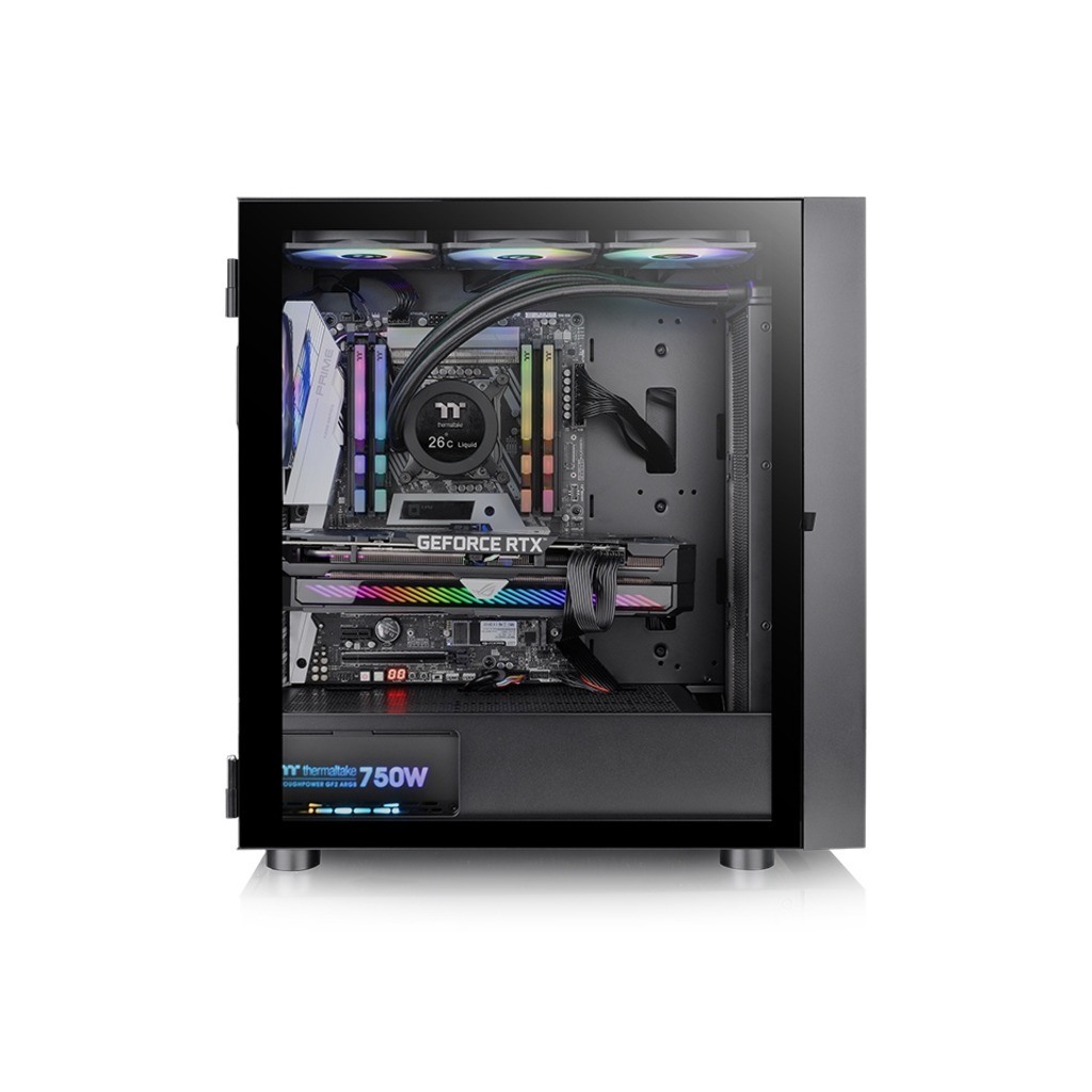 Thermaltake H570 TG ARGB Mid tower, tempered glass, 3x 120mm ARGB Lite fan - Image 3