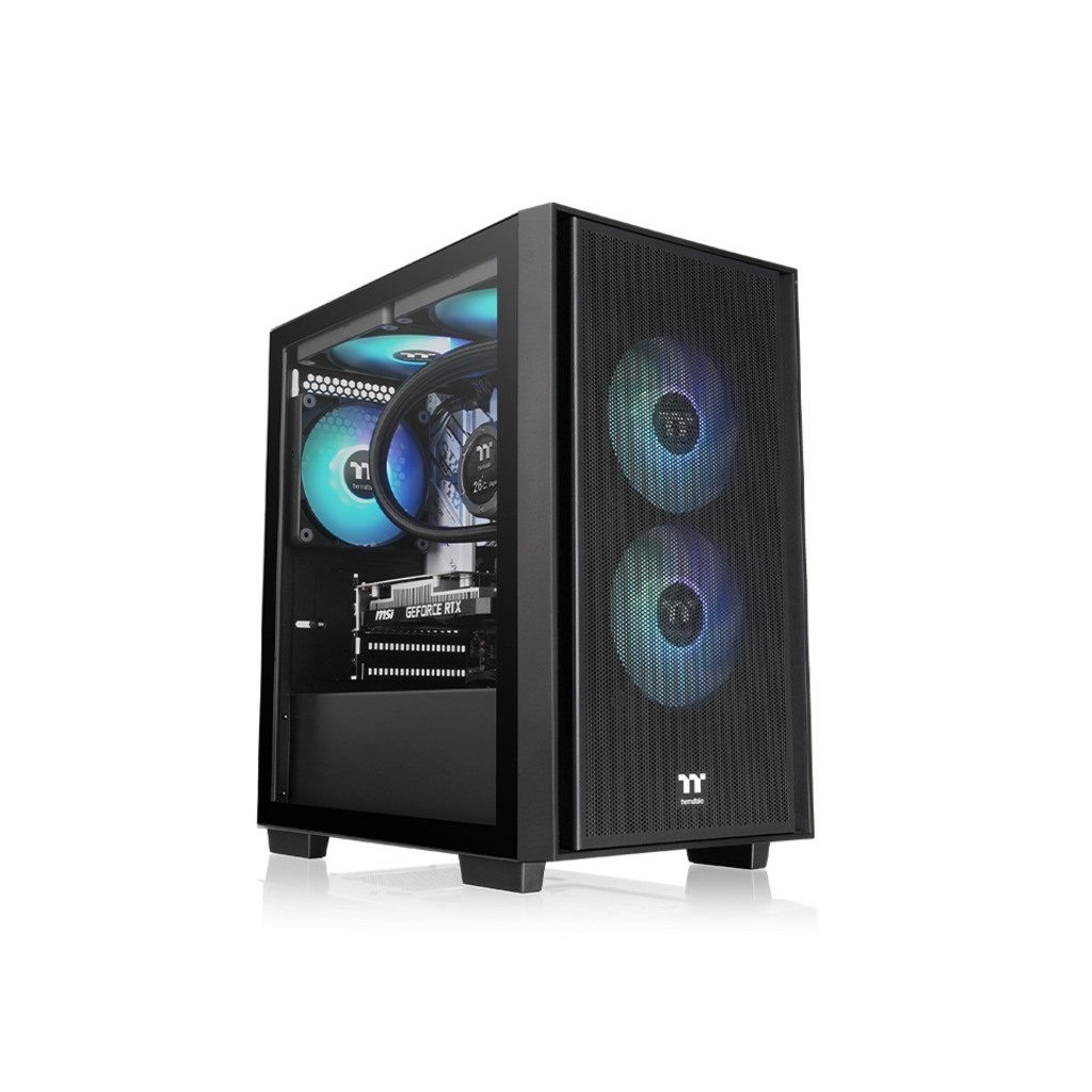 Thermaltake Versa H16 TG ARGB Micro Tower Case, mATX,TG panel, 3x 120mm ARGB fans