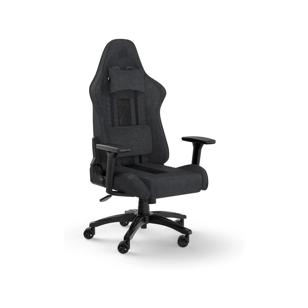 Corsair TC100 Gaming ChairRelaxed, Fabric Black/Grey120kg