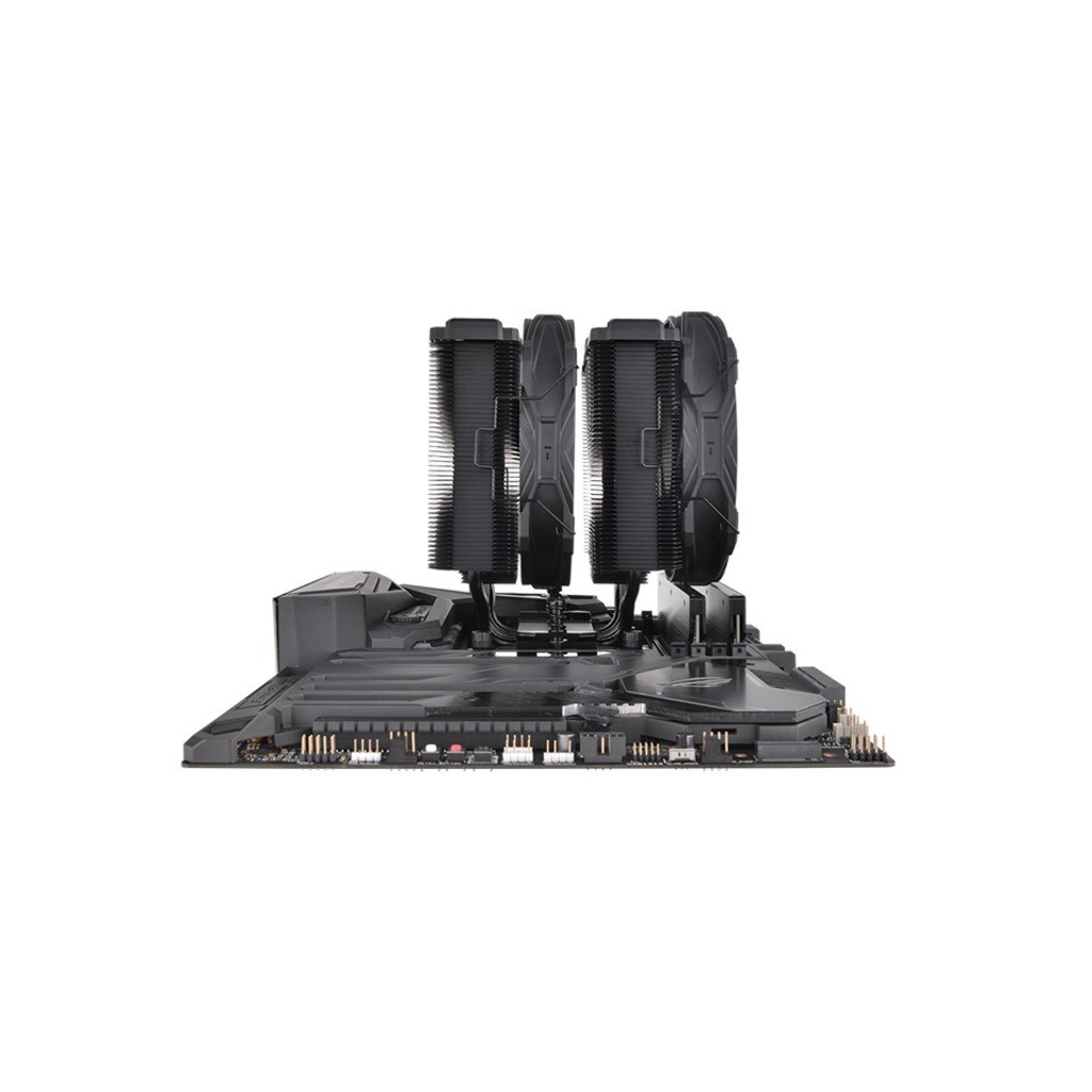 Thermaltake Toughair 710Black CPU Cooler, Dual tower,2x 140mm fans