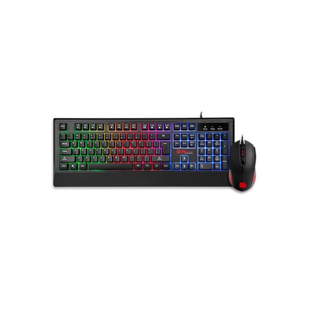 Thermaltake Challenger Combo RGB, Ergonomic, 1.8m, 6 tipkioptički, do 2400 DPI