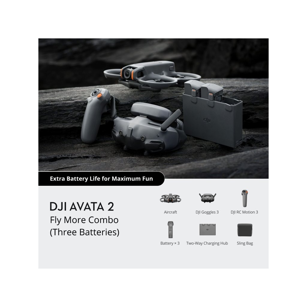 DJI Avata 2 Fly More Combo 3B(Three Batteries)