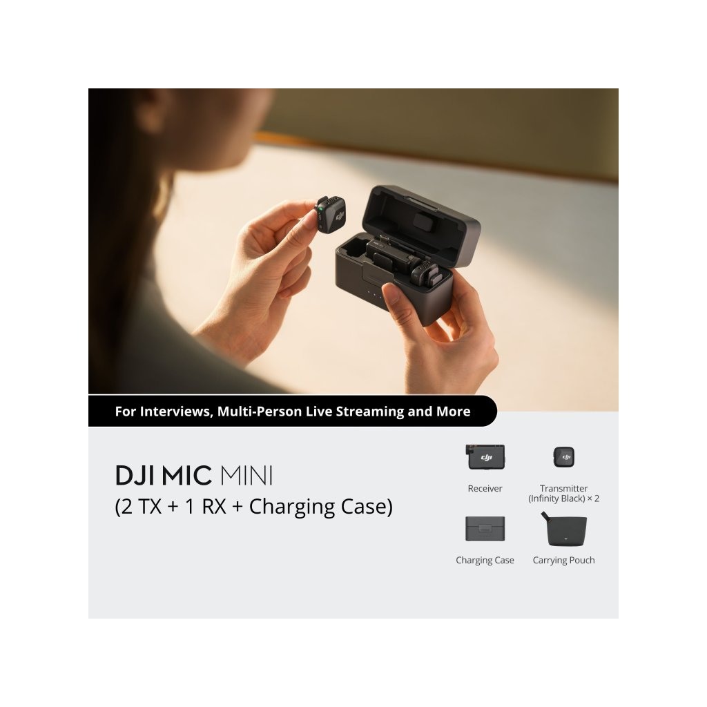 DJI Mic Mini (2 TX + 1 RX+ Charging Case) - Image 2