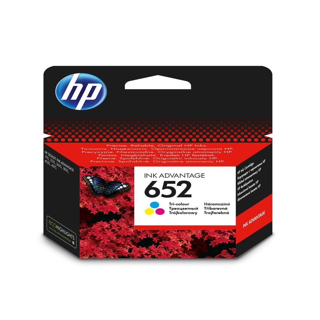 HP Tinta F6V24AE Color 652