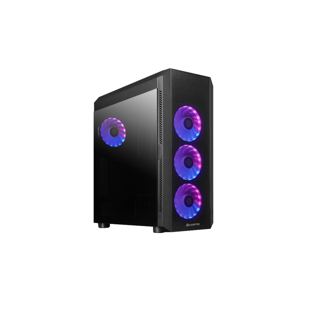 Chieftec Scorpion 4 Case4x120mm A-RGB fan, VGA 349mmCPU 166mm, Radiator 280mm, mATX, ATX