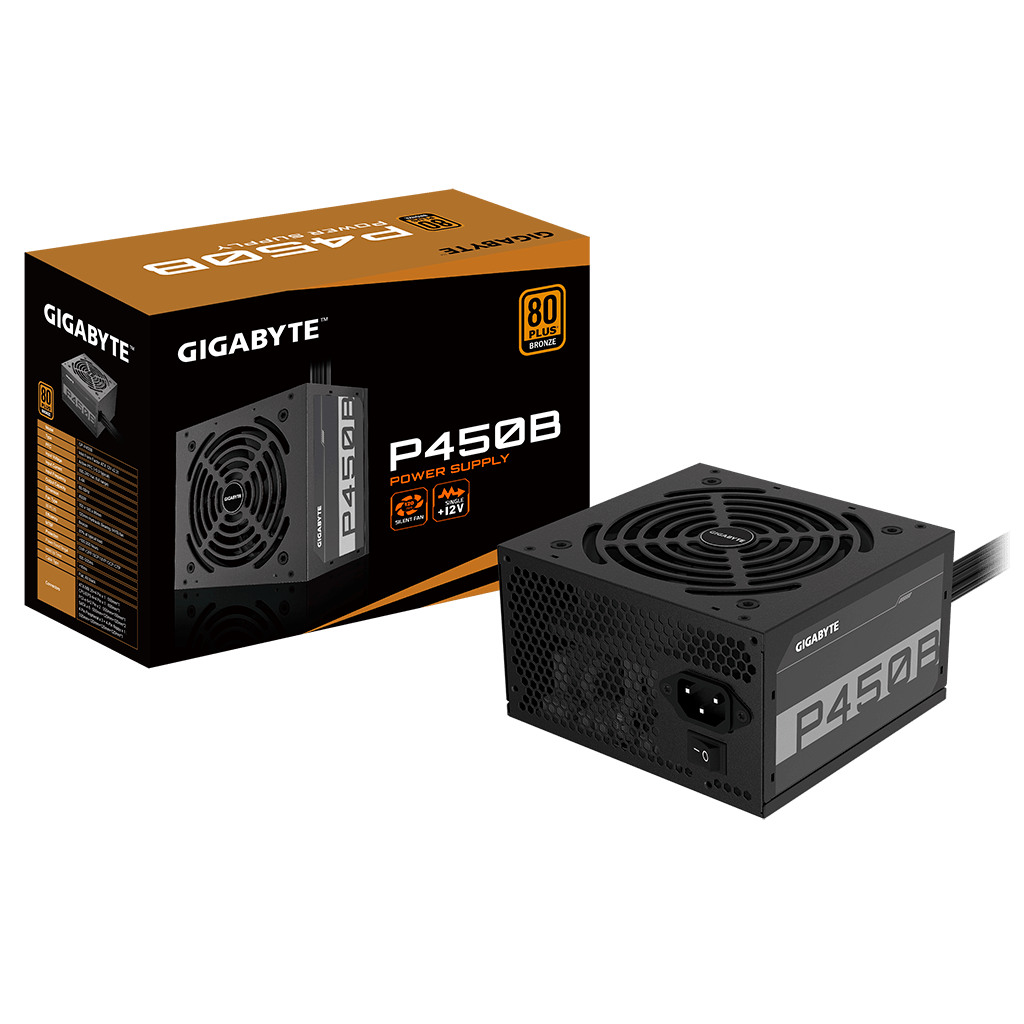 GIGABYTE PSU 450W 80+ bronze6xSATA,2xPCIe 6+2 Pin,3x4Pin,1xFloppy