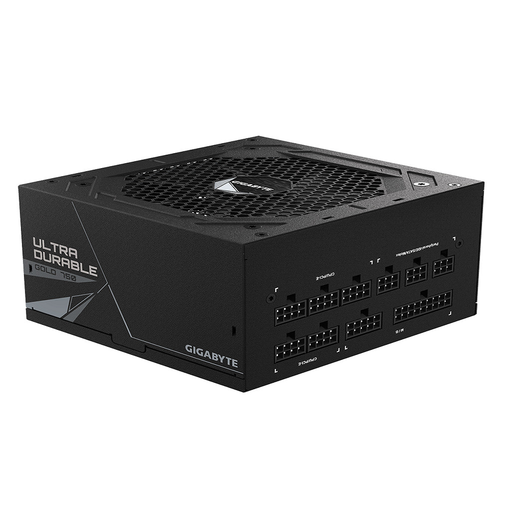 Gigabyte PSU 750W Gold Modular8xSATA, 4xPCIe 6+2 Pin, 3x4Pin1xFloppy; [GP-UD750GM]