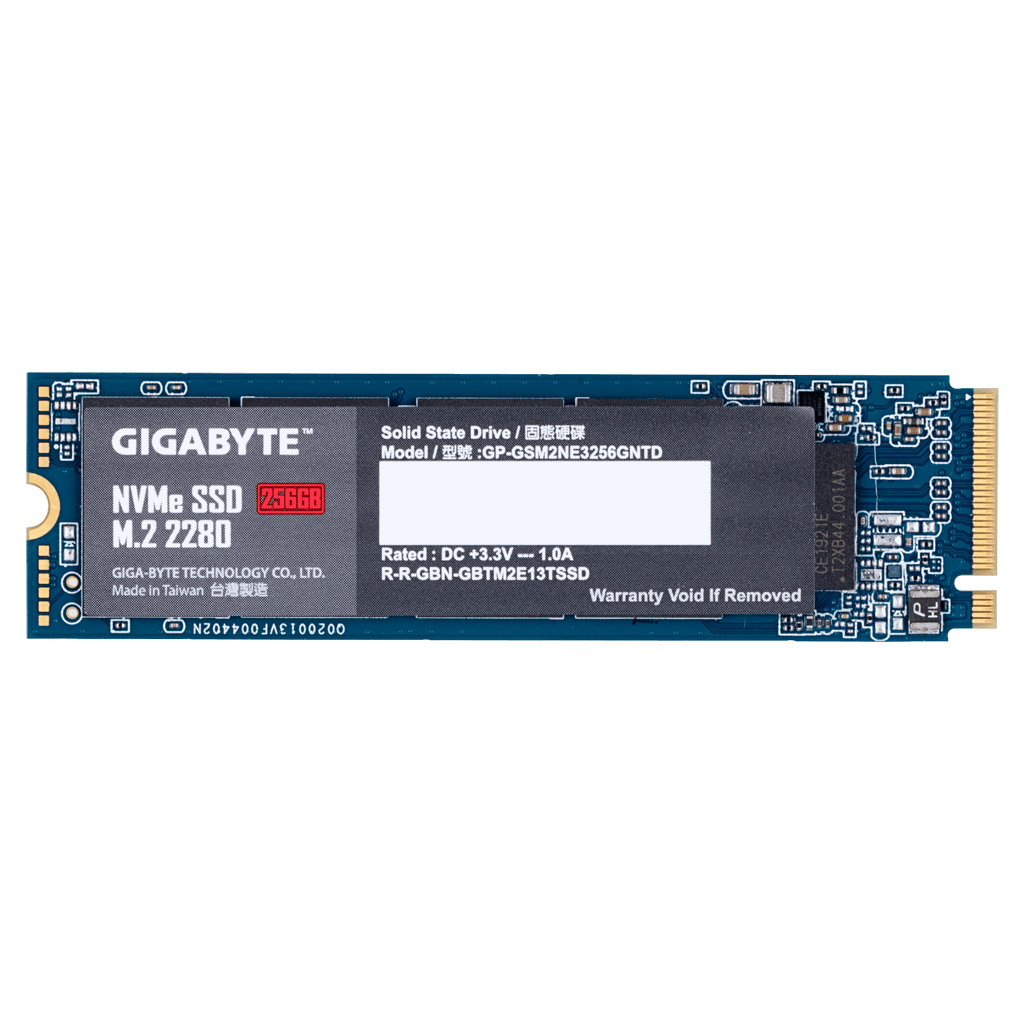 Gigabyte SSD 256GBM.2, PCIe, NVMe 1.3R/W : 1200/800MB/s