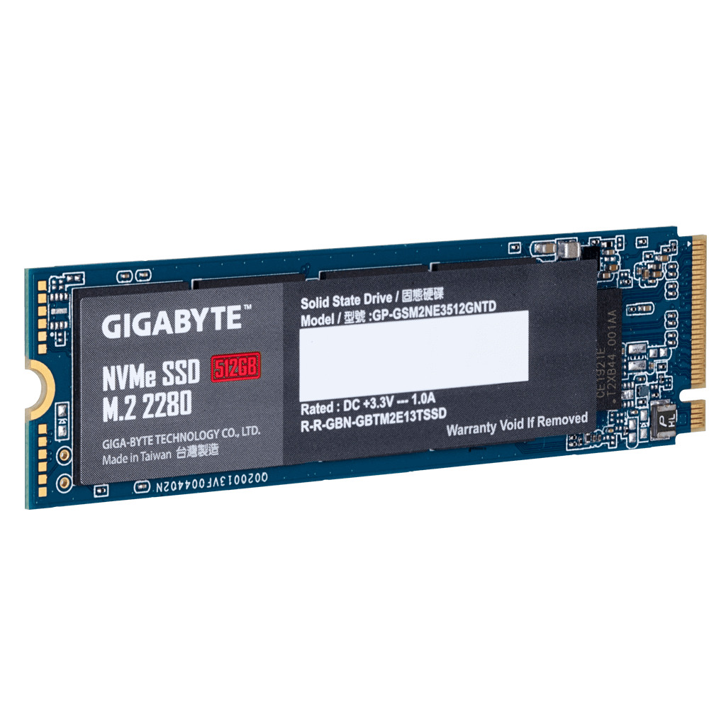 GIGABYTE M.2 PCIe SSD 512GBNVMe 1.3,GP-GSM2NE3512GNTD1700 MB/s /1550MB/s