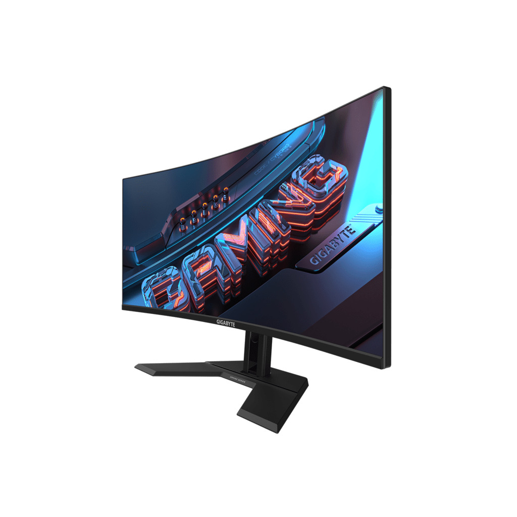 Gigabyte Monitor 34" GS34WQC34" VA 1500R, 3440x1440 WQHD120Hz/OC 135Hz, 300cd, 1ms, height, tilt