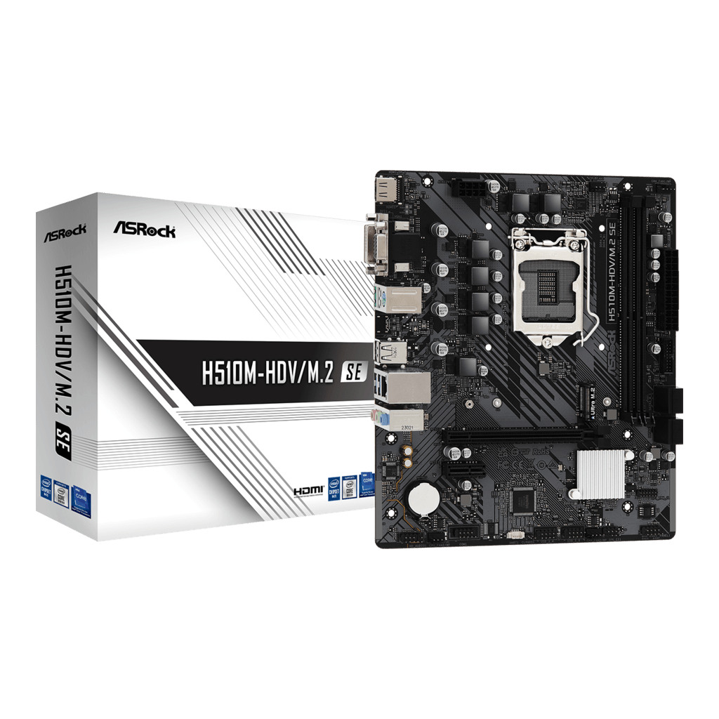 ASROCK MB H510M-HDV/M.2 SEIntel H470;LGA1200;2xDDR4M.2;VGA,DVI,HDMI;micro ATX - Image 2