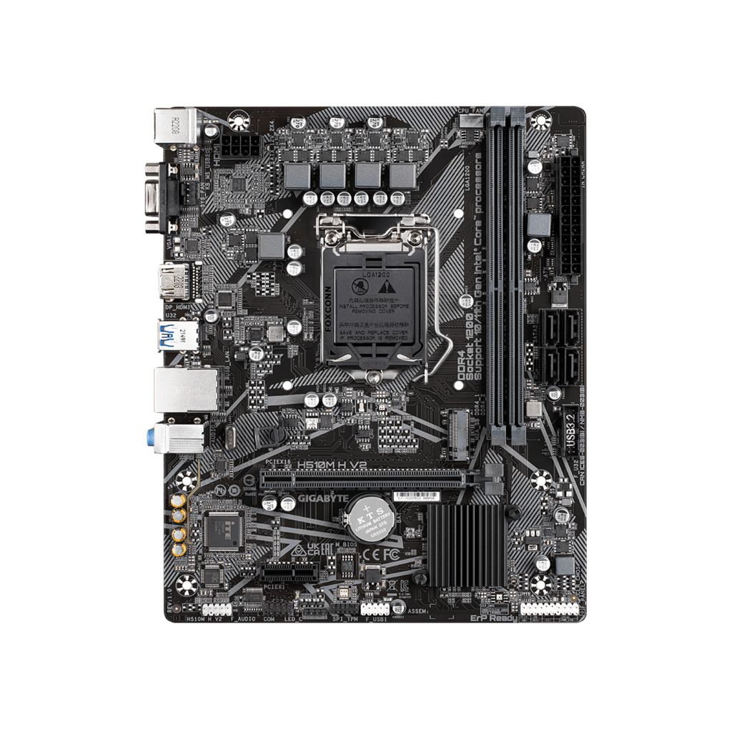 Gigabyte MB [H510M H V2] LGA1200; 2xDDR4, M.2, 4xSATA6xUSB; VGA, HDMI; mATX - Image 3