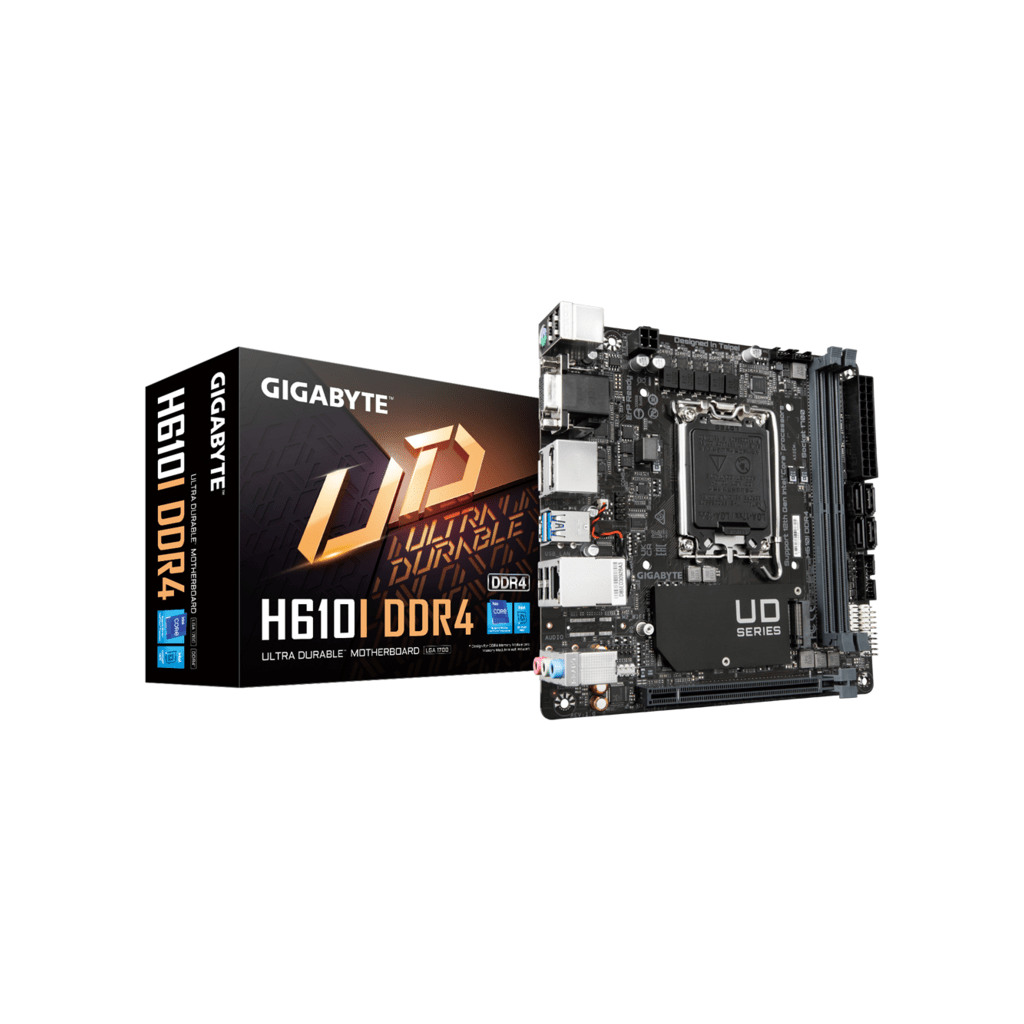 Gigabyte MB H610I DDR4LGA 1700; PCIe 4.0; Intel H6104xDDR4,VGA,HDMI,2xDP, mini ITX