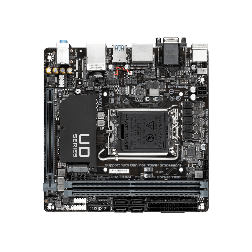 Gigabyte MB H610I DDR4LGA 1700; PCIe 4.0; Intel H6104xDDR4,VGA,HDMI,2xDP, mini ITX