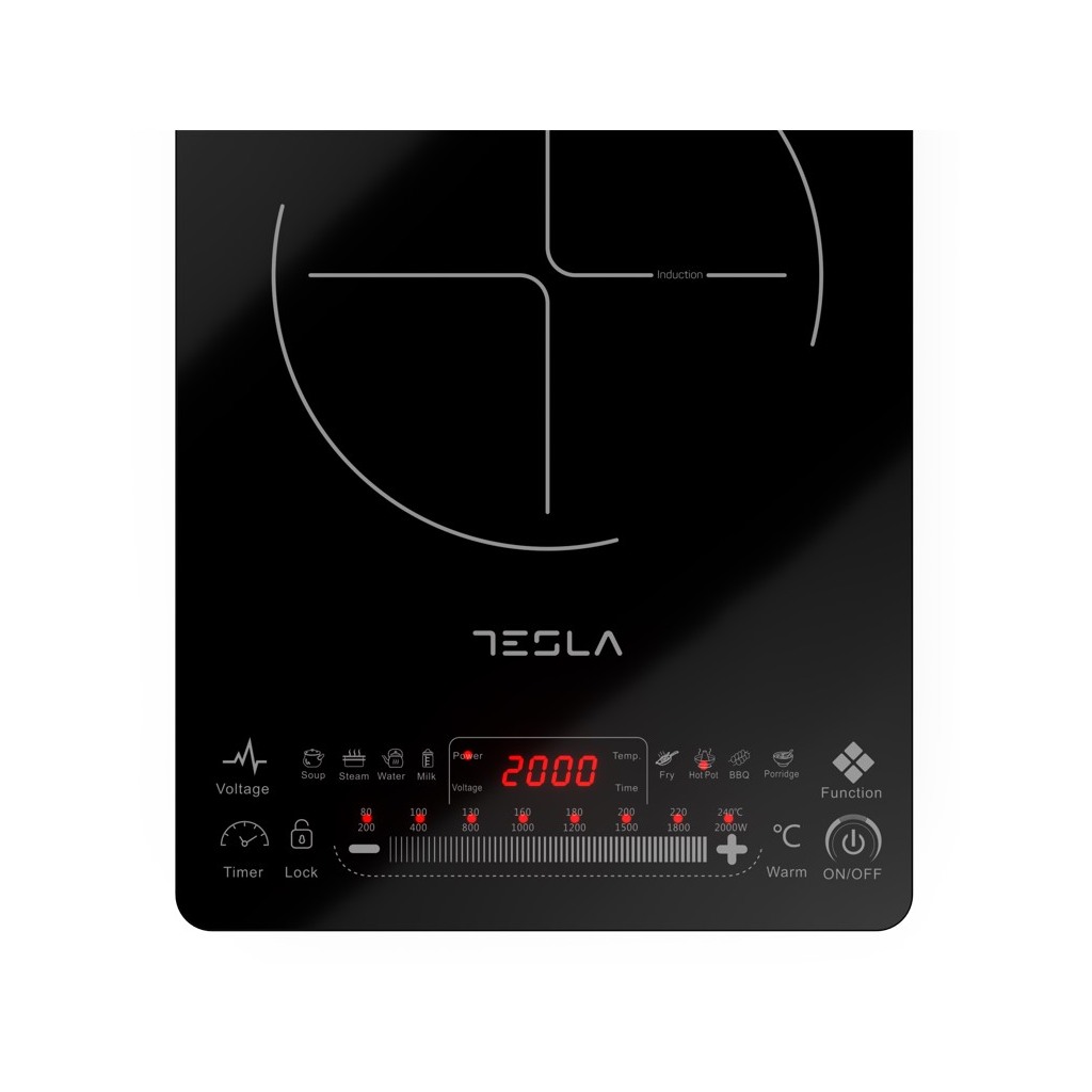 TESLA Indukcijski rešo IC400BSnaga 2000 W; Touch dugmići; 8 nivoa snage i temperature; 9 prog kuh - Image 6