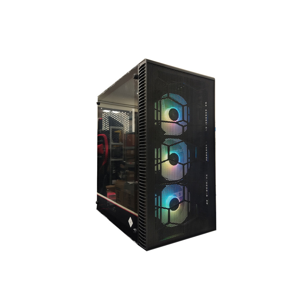 IG-MAX X3804-A06 GIANT MESHcase, E-ATX. 3x12cm RGB fan3xUSB, audio panel