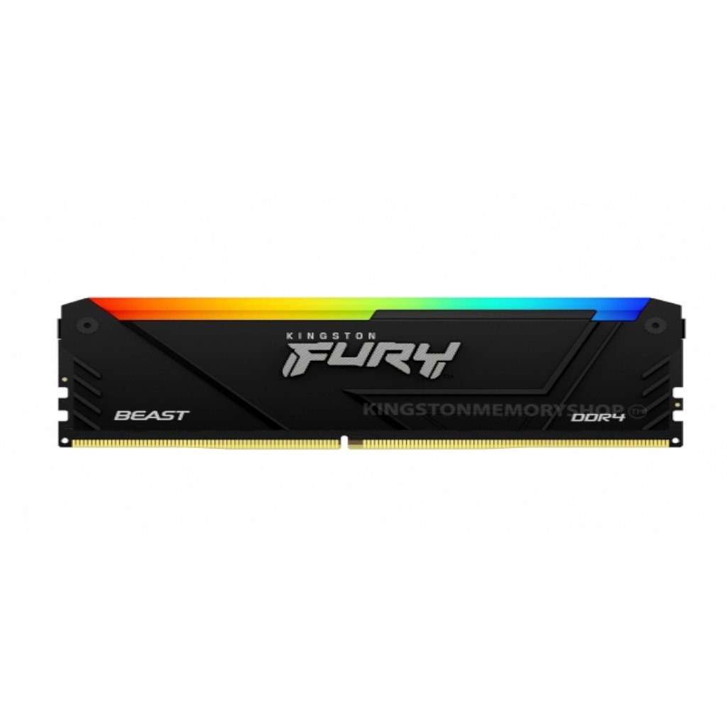 Kingston 32GB 3200MHz DDR4 RGBFURY Beast (2x16GB) RGB, CL16CL16, 288-Pin, XMP