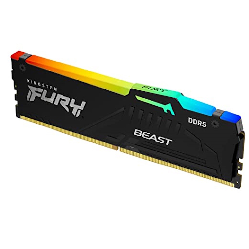 Kingston 64GB 5600MHz DDR5 RGBFury Beast (2x32GB) RGBCL40, XMP 3.0 Ready,