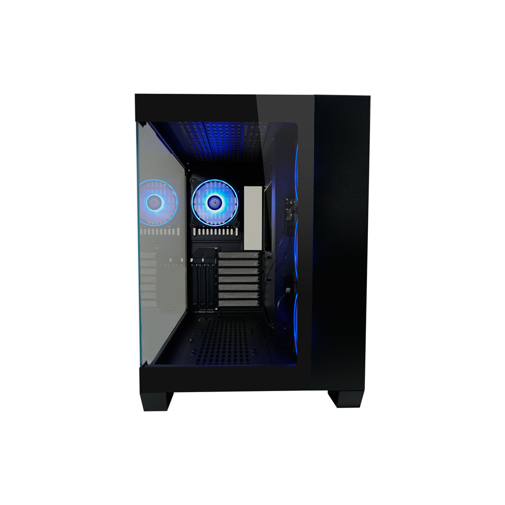 LC-Power Case Gaming 809BE-ATX, ATX, Micro ATX, MiniITX4x 120mm ARGB fans, tempered glass - Image 2