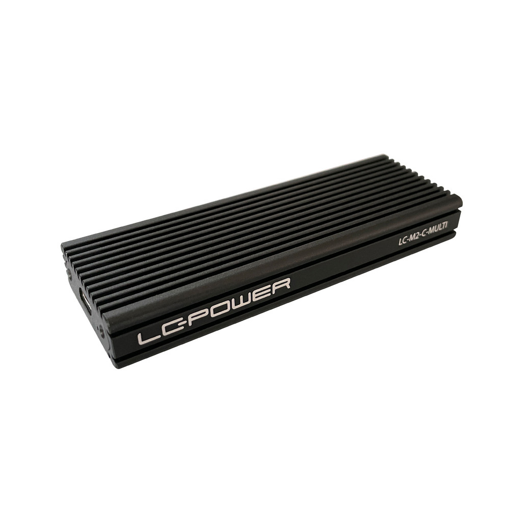 LC-Power LC-M2-C-MULTI-2USB 3.2 Gen. 2x1 Type C M.2SSD Enclosure,SATA&nvme