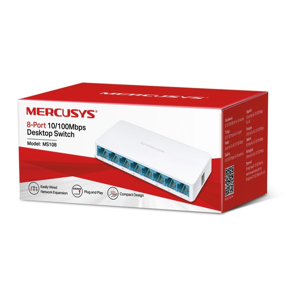 Mercusys 8-port 10/100M mini Desktop Switch