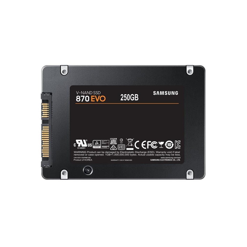 SAMSUNG SSD 870 EVO 250GB2.5'' SATA3;V-NAND MLC560MB/s read,530MB/s write