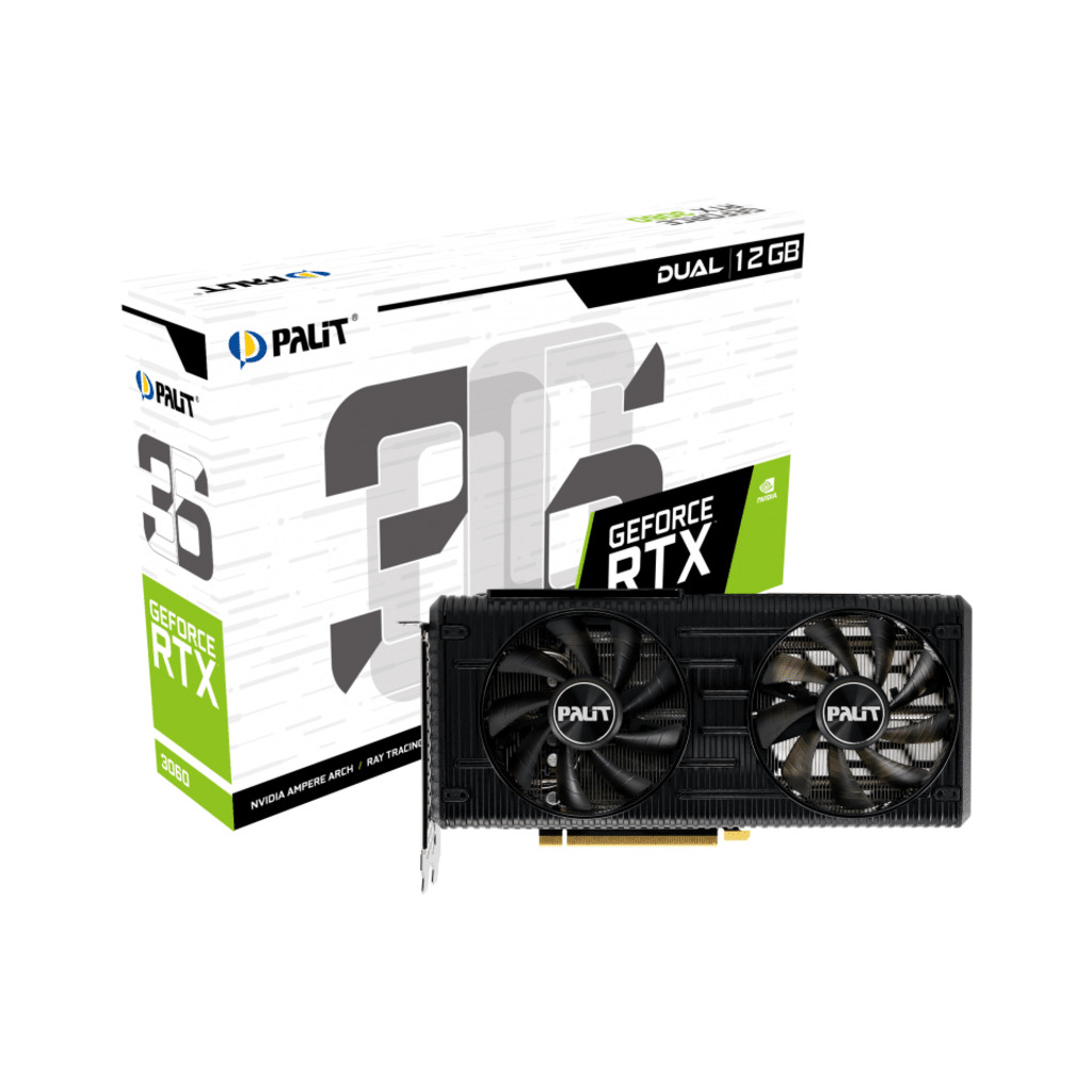 PALIT VGA RTX 3060 Dual 12GBnVidia GeForce RTX 306012G GDDR6 192bit;HDMI,3xDP