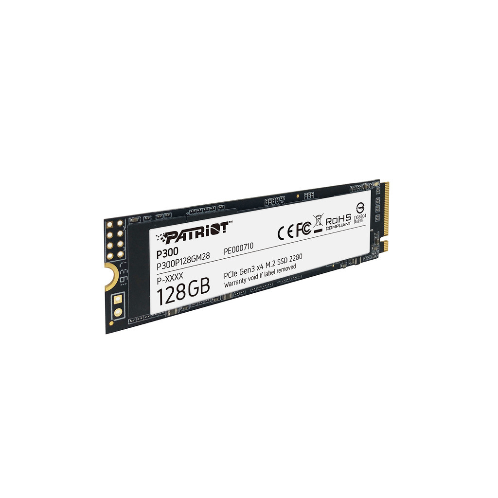 Patriot SSD 128GB, M.2;2280 PCIe Gen3 x 4, NVMe 1.3R/W: 1700/1100 MB/s