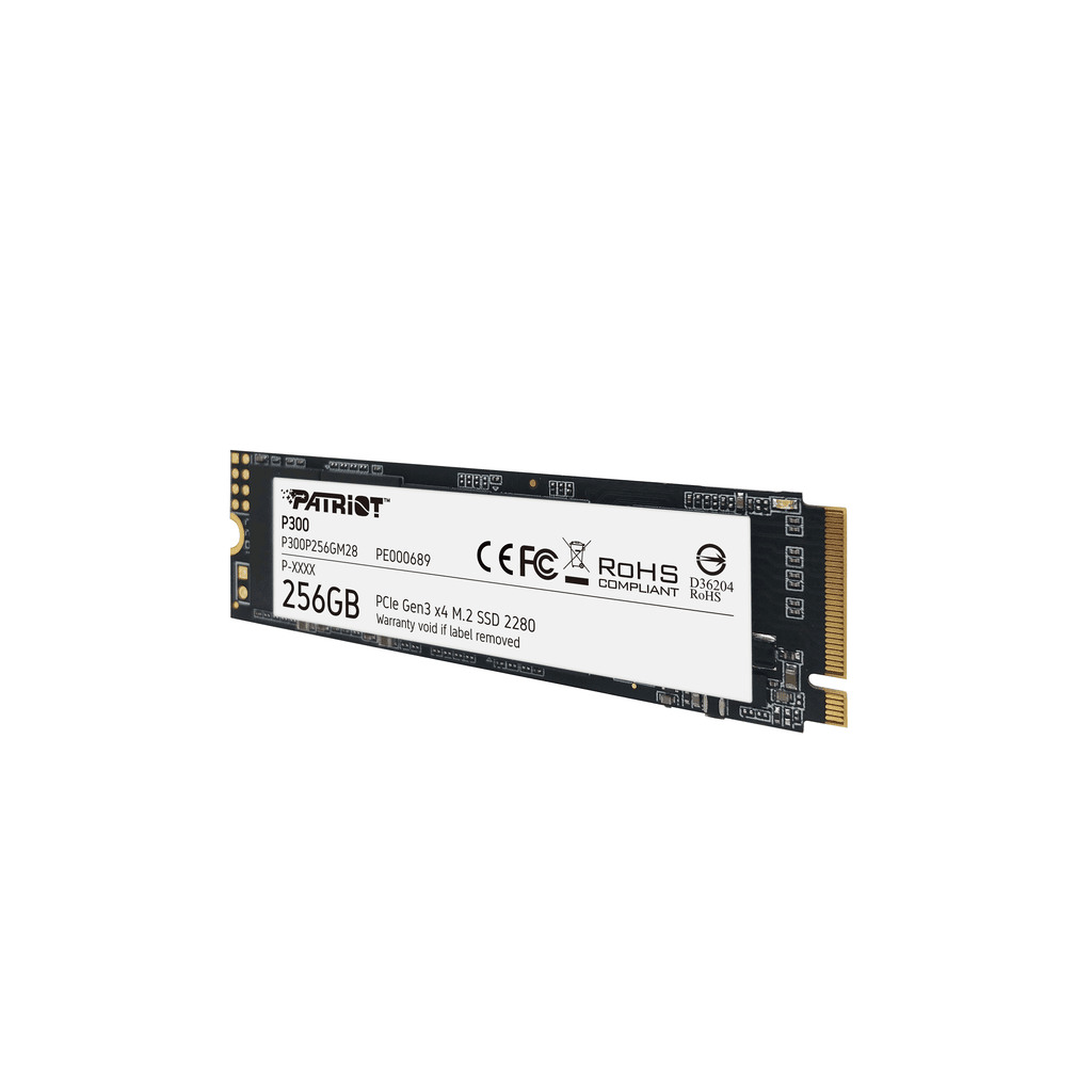 Patriot SSD 256GB M.2;P300 M.2 PCIe Gen 3 x4up to R/W : 1700/1100MB/s