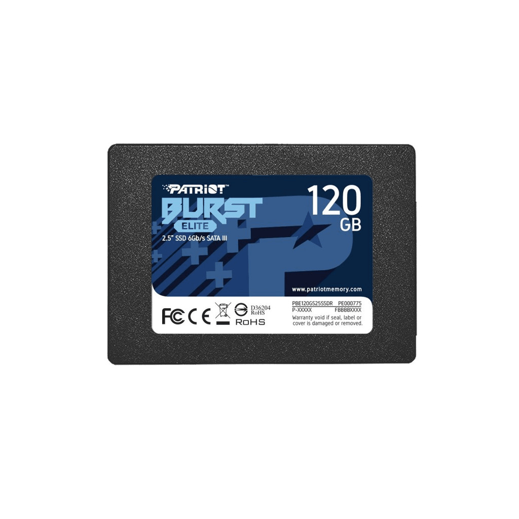 Patriot SSD 120GB 2.5'';SATA3, Burst Elite;up to R/W : 450/320MB/s;