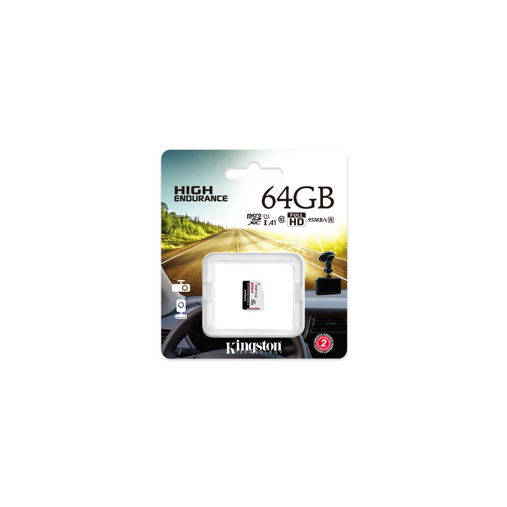 Kingston microSD 64GBHigh Endurance microSD,95MB/s,30MB/s - Image 2