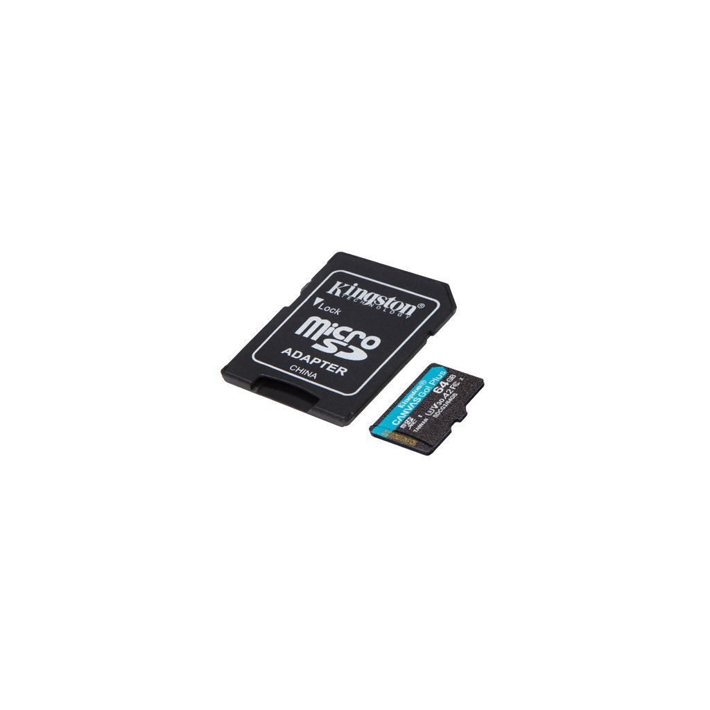 Kingston micro SD 64GBCanvasGoPlusr/w:170MB/s/70MB/s,with adapter