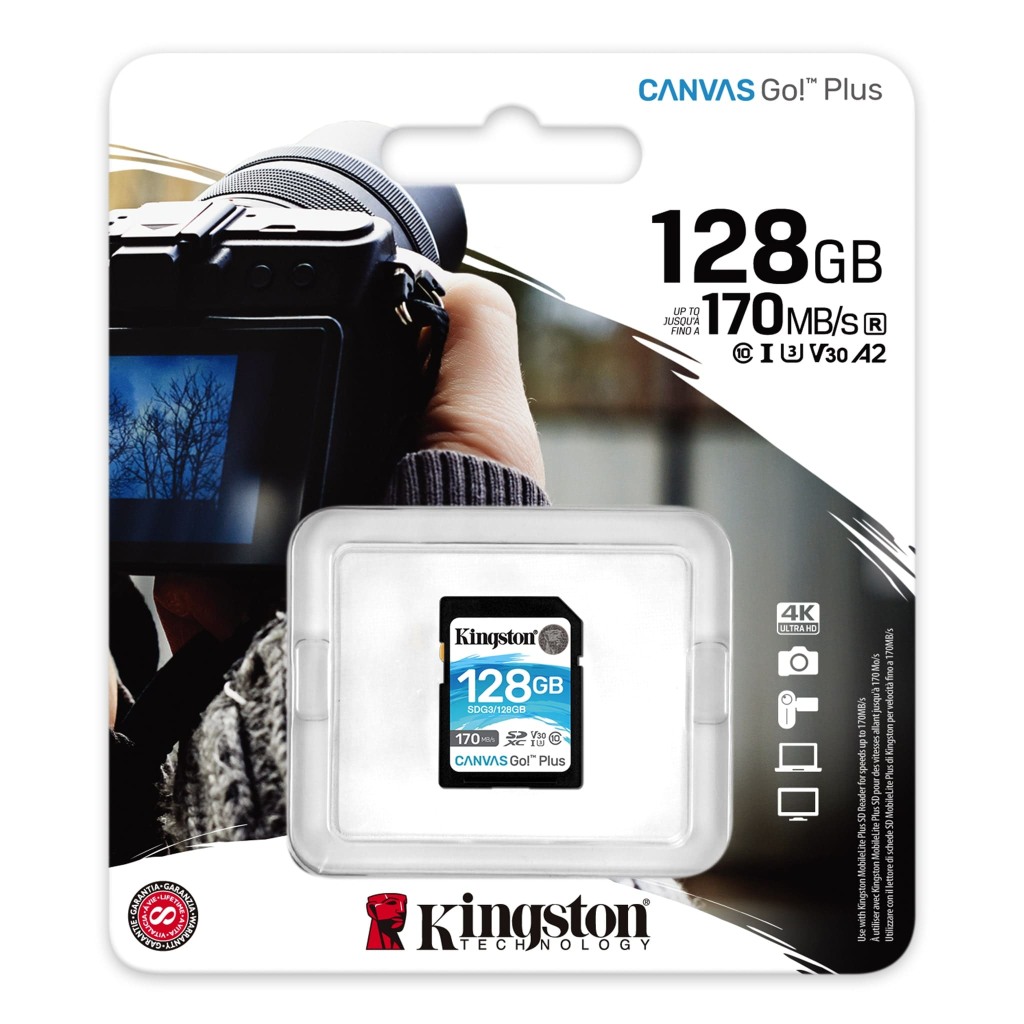 Kingston SD 128GB CanvasGoPlusSDXC;r/w:170/90MB/s - Image 2