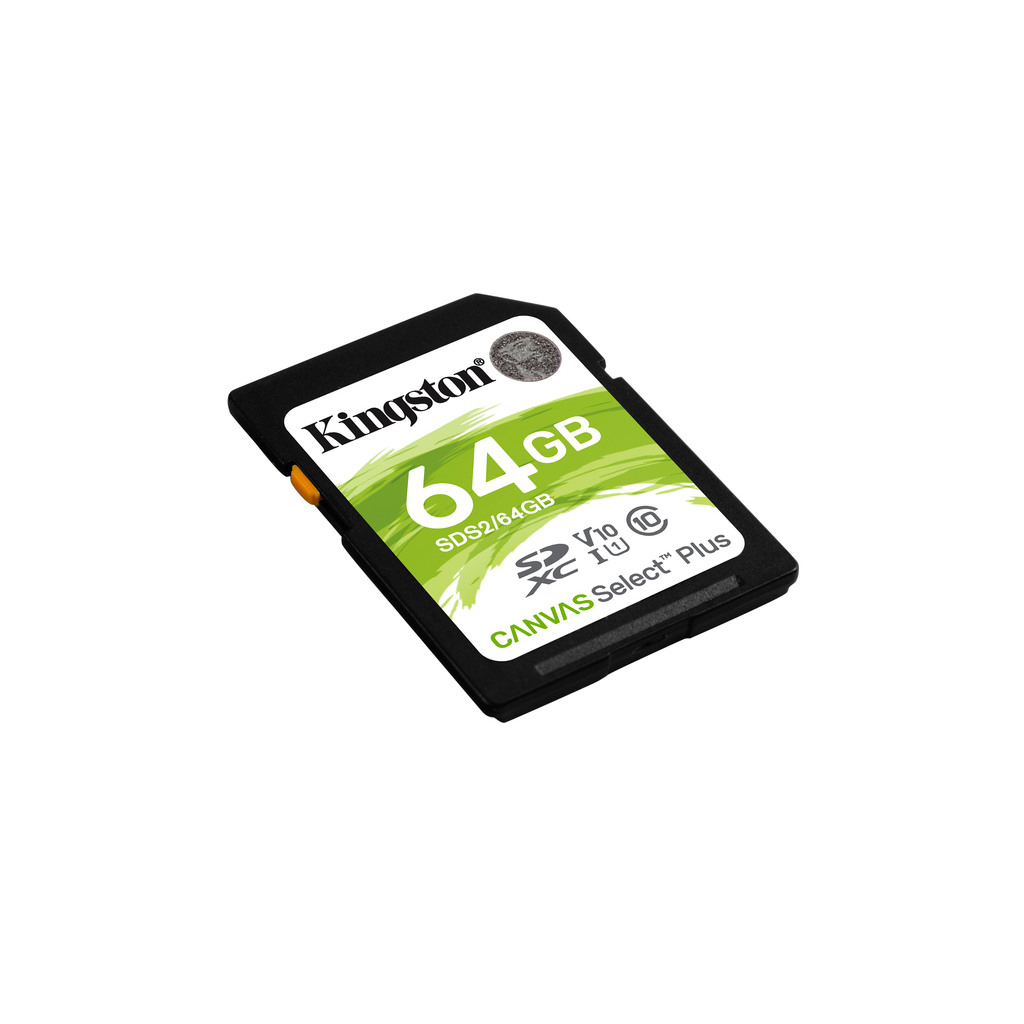 Kingston SD 64GB Class 10Canvas Select Plus100MBs Read,Class 10 UHS-I