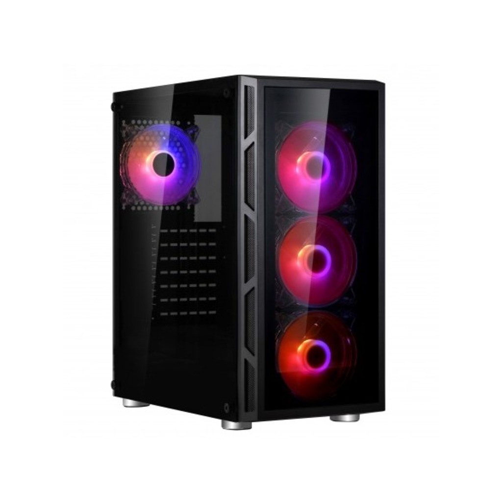 Spire case VISION 7025 RGBgaming, ATX, 4x RGB fan 120mmVGA: 370mm, CPU cooler: 170mm