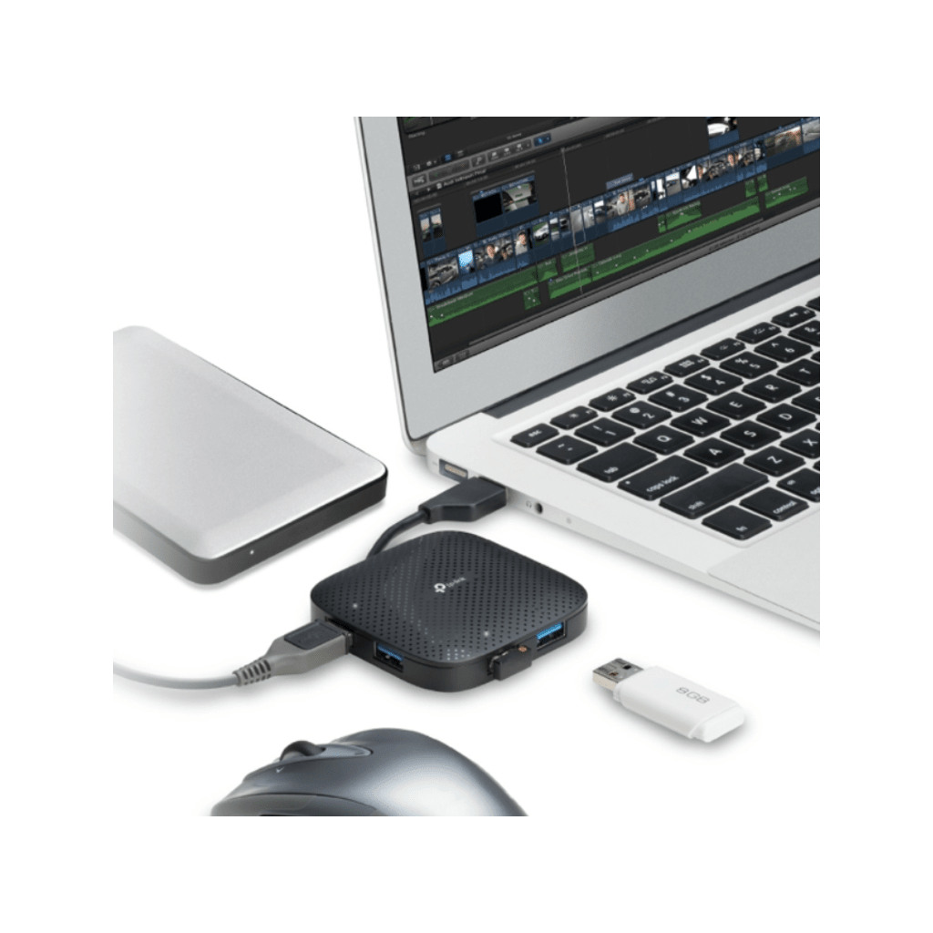 USB 3.0 4-Port Portable HubConnect up to 4 devices at a timeData transfer speed 10