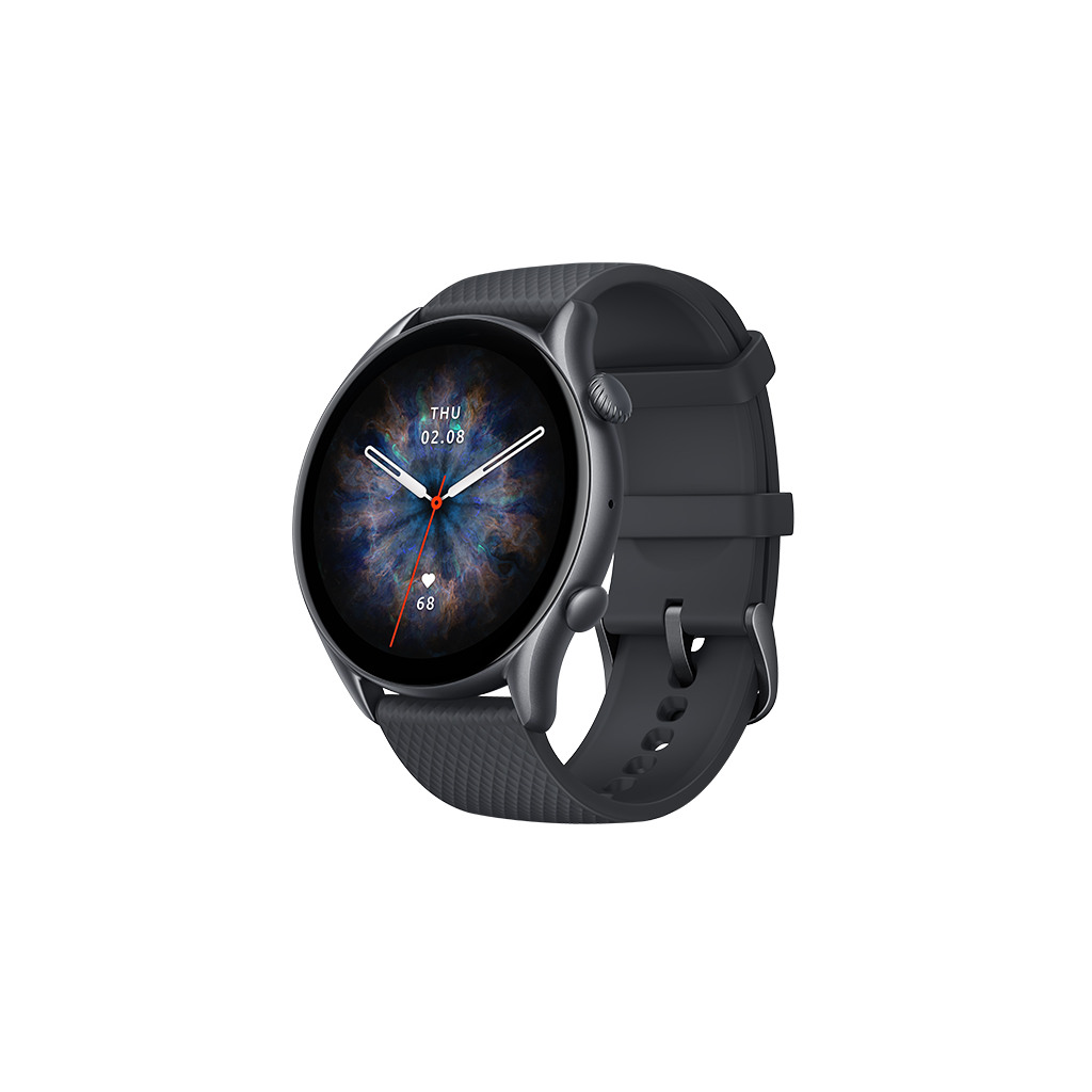 Amazfit GTR 3 PRO Black Ultra HD AMOLED Display; 12 day battery life;1.45"; 150 watch face