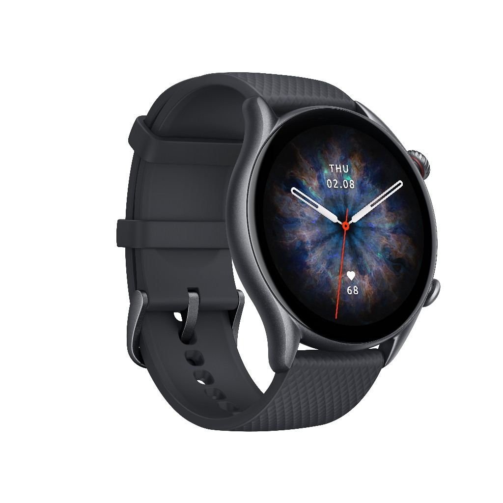 Amazfit GTR 3 PRO Black Ultra HD AMOLED Display; 12 day battery life;1.45"; 150 watch face