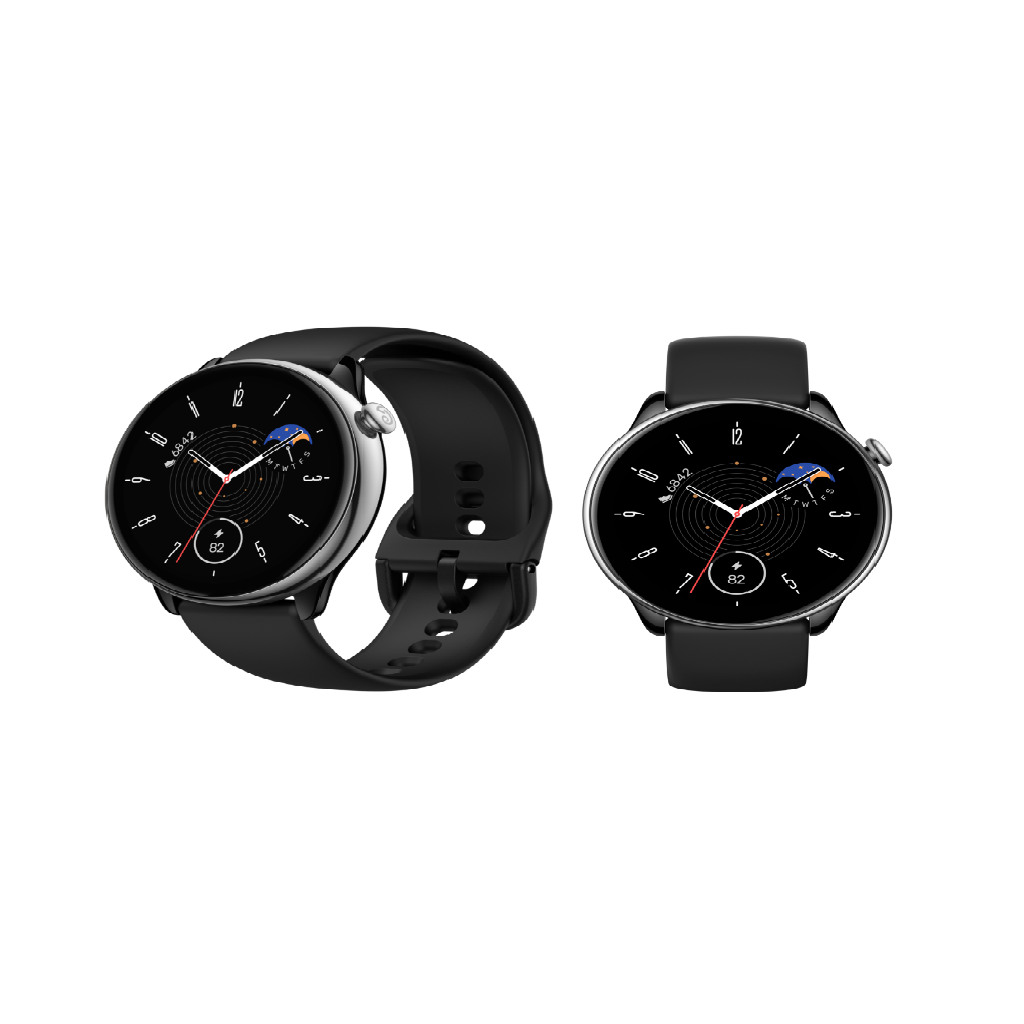 Amazfit GTR mini black 1.28" AMOLED; curved glass  14 day battery; 5 ATM; Sp02