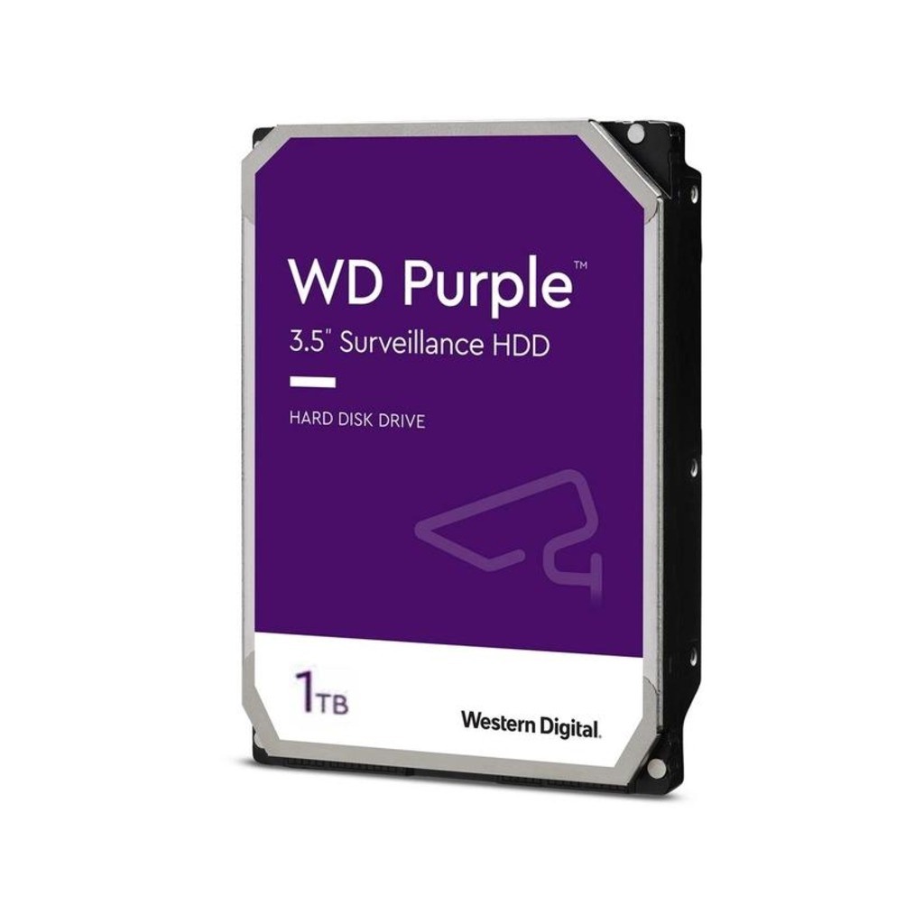 WD Purple 1TB Surveillance HDD - 3.5" SATA 6Gb/s, 64MB Cache, 5400 RPM, AllFrame Technology