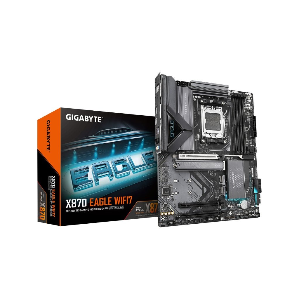 Gigabyte MB X870 Eagle WIFI7AM5; 4xDDR5; 3xM.2; 4xSATA8xUSB; WIFI 7; ATX; RAID